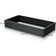 Pat/strat inaltat pentru flori, legume, din plastic, efect lemn, antracit, 149.2x75.6x25 cm, Prosperplast