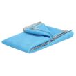 Patura plaja, anti-nisip, poliester, albastru, 200x200 cm, Springos
