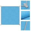 Patura plaja, anti-nisip, poliester, albastru, 200x200 cm, Springos