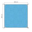 Patura plaja, anti-nisip, poliester, albastru, 200x200 cm, Springos