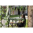 Pavilion/foisor cu arcada pentru gradina, plante cataratoare, metalic, bronz antic, 180x156x275 cm