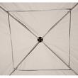 Pavilion/foisor pentru gradina/terasa, cadru metalic, material Oxford, cu plasa pentru insecte, geanta, crem, 2.97x2.97x2.55 m