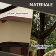 Pavilion/foisor pentru gradina/terasa, pliabil, cu inaltime ajustabila, material Oxford, cadru otel, plasa insecte, geanta, bej si negru, 3.26x3.26x2.72 m