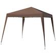 Pavilion pentru gradina/terasa, cadru otel, material Oxford, pliabil, cafeniu, 2.97x2.97x2.5 m