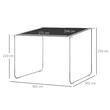 Pavilion pentru gradina/terasa, cu roti, cadru metalic, pliabil, negru, 3.02x3.02x2.5 m