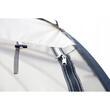 Pavilion tip cort pentru gradina, cadru otel, plasa poliester, bej si gri, 3.60x3.60x2.35 m, Jumi