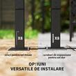 Pergola pentru gradina/terasa, retractabila, cadru metalic, bej, 3x3x2.27 m