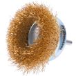 Perie sarma alama, tip cupa, cu tija, 75 mm, Richmann 