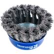 Perie sarma otel, tip cupa, cu toroane, M14, 65 mm, Richmann 
