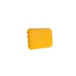 Perie soft pentru masaj si indepartarea parului de caine si pisica, plastic, galben, 90x64x38 mm