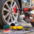 Set 14 perii de curatat pentru bormasina, tija hexagonala, Strend Pro, curatare janta auto