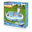 Piscina gonflabila pentru copii, model acvatic, 262x157x46 cm, Bestway Play Pool 