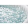Piscina jacuzzi, gonflabila, rotunda, cu pompa si filtru, prelata acoperire, gri si alb, 930 L, 6 persoane, 204x70 cm, MSpa