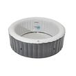 Piscina jacuzzi, gonflabila, rotunda, cu pompa si filtru, prelata acoperire, gri si alb, 930 L, 6 persoane, 204x70 cm, MSpa