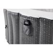 Piscina jacuzzi, gonflabila, rotunda, cu pompa si filtru, prelata acoperire, gri si alb, 930 L, 6 persoane, 204x70 cm, MSpa