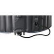 Piscina jacuzzi, gonflabila, rotunda, cu pompa si filtru, prelata acoperire, negru si albastru, 930 L, 6 persoane, 204x70 cm, MSpa