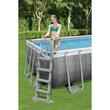 Piscina structura metalica, dreptunghiulara, cu filtru, pompa, scara, dozator, gri, 488x244x122 cm, Bestway Power Steel