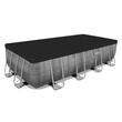 Piscina structura metalica, dreptunghiulara, cu filtru, pompa, scara, dozator, prelata acoperire, gri, 488x244x122 cm, Bestway Power Steel
