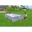 Piscina structura metalica, dreptunghiulara, cu filtru si pompa, gri, 366x201x66 cm, Bestway Power Steel