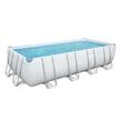 Piscina structura metalica, dreptunghiulara, cu pompa nisip, scara, dozator, prelata acoperire, alb, 549x274x122 cm, Bestway Power Steel