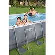 Piscina structura metalica, ovala, cu filtru, pompa, scara, dozator, prelata acoperire, gri, 549x274x122 cm, Bestway Power Steel