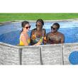 Piscina structura metalica, ovala, cu filtru, pompa, scara, dozator, prelata acoperire, gri, 427x250x100 cm, Bestway Power Steel