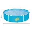 Piscina structura metalica, pentru copii, rotunda, albastru, 152x38 cm, Bestway