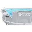 Piscina structura metalica, rotunda, cu filtru, pompa, gri, 366x76 cm, Intex Prism Frame