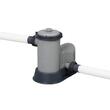 Piscina structura metalica, rotunda, cu filtru, pompa, scara, prelata acoperire, alb si gri, 549x122 cm, Bestway Steel Pro
