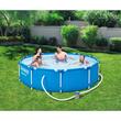 Piscina structura metalica, rotunda, cu pompa filtrare, test analiza apa, albastru, 305x76 cm, Bestway Steel Pro