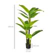 Planta bananier artificiala cu ghiveci, verde, 150 cm