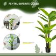 Planta bananier artificiala cu ghiveci, verde, 150 cm