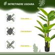 Planta bananier artificiala cu ghiveci, verde, 150 cm