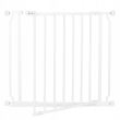 Poarta, grilaj, de siguranta, protectie copii, inchidere automata, cu extensie 18 cm, metalica, alb, 74/82x72 cm, Springos