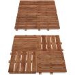 Podea de gradina din lemn, maro, 30x30 cm