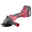 Polizor unghiular, flex, cu acumulator 4 Ah, incarcator 20 V Li-ion, geanta, 4 discuri, manusi, 115 mm, Worcraft