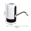 Pompa electrica pentru bidon de apa, dozator, incarcare USB, 7.5/16x13 cm, Ruhhy