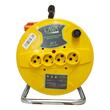 Prelungitor electric pe tambur, 3x2.5 mm², IP20, 40 m, 4 prize