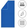 Prosop cu uscare rapida, microfibra, albastru inchis, 150x75 cm, Springos