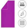 Prosop cu uscare rapida, microfibra, violet, 150x75 cm, Springos