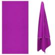 Prosop cu uscare rapida, microfibra, violet, 150x75 cm, Springos