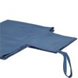 Prosop pentru sezlong, cu 3 buzunare, microfibra, albastru inchis, 210x75 cm, Springos