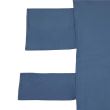 Prosop pentru sezlong, cu 3 buzunare, microfibra, albastru inchis, 210x75 cm, Springos