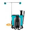 Pulverizator gradina, pompa de stropit, Detoolz, 2 in 1, vermorel, manual si electric, pentru spate, cu acumulator 8 Ah, accesorii, 16 L