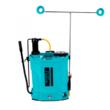 Pulverizator gradina, pompa de stropit, Detoolz, 2 in 1, vermorel, manual si electric, pentru spate, cu acumulator 8 Ah, accesorii, 16 L