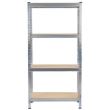 Raft depozitare, 4 polite, 75x30x150 cm, 175 kg, Malatec