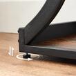 Raft depozitare, Artool, pal, otel, 3 polite, maro rustic si negru, max 30 kg, 120x30x80 cm