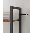 Raft depozitare, Artool, pal, otel, 6 polite, maro rustic si negru, max 23 kg, 60x24x186 cm