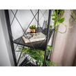Raft depozitare, MagicHome, metalic, pliabil, pe roti, 5 polite, negru, max 250 kg, 72x34x163 cm