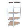 Raft depozitare, de colt, metalic, MDF, 5 polite, 150 kg, 90x40x180 cm, Strend Pro